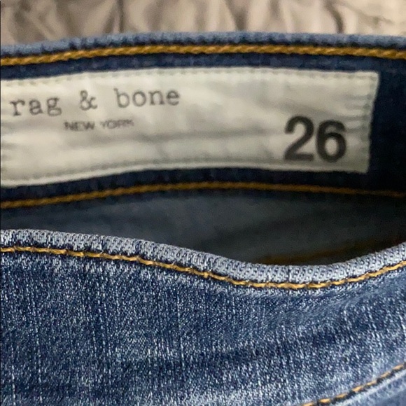 Rag & Bone Ankle Skinny In Clean Lily Dale Sz 26 - Picture 7 of 10